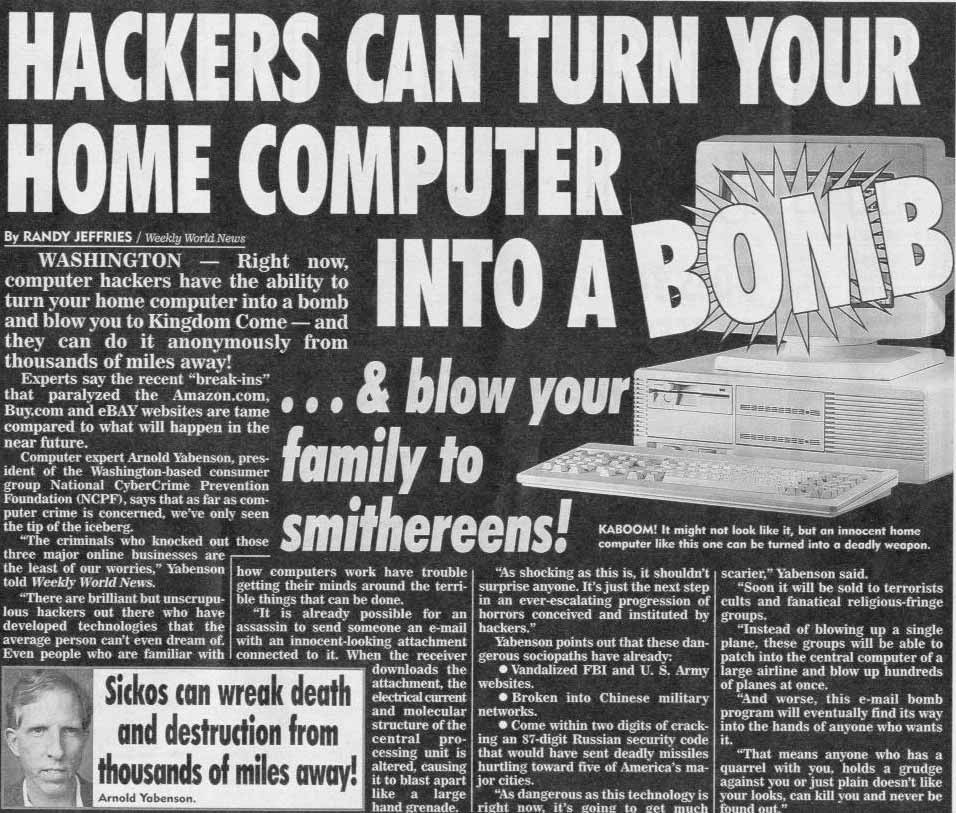 Hackers Blow Up Computers